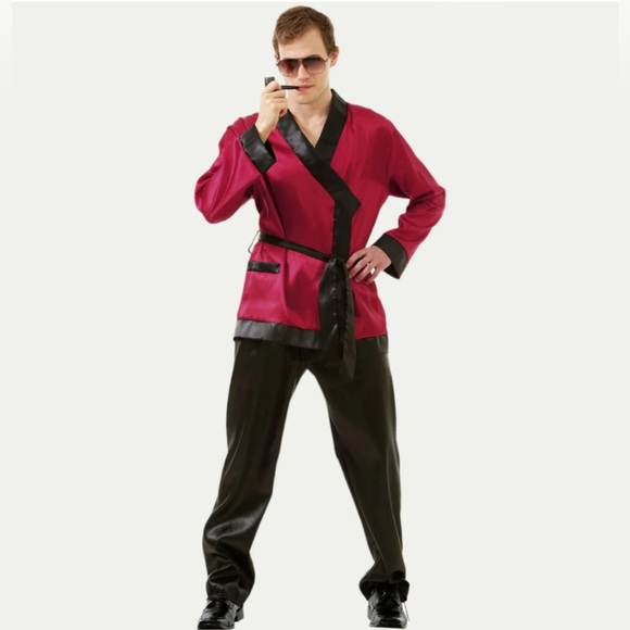 Bunny Enthusiast Costume Hugh Hefner by Hauntlook Adult Size XL NEW - Picture 1 of 7
